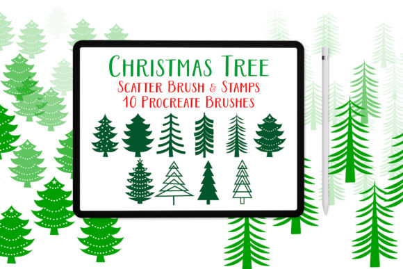 Download Procreate Brushes for Christmas Trees - Brushes Collection