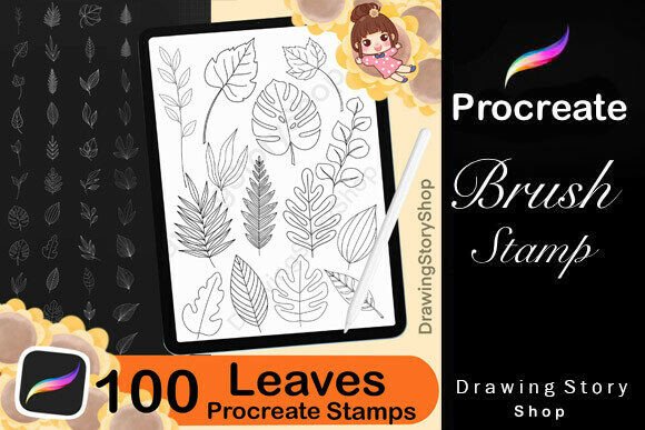 Download 100 Leaves Procreate Brushes Stamps - Brushes Collection