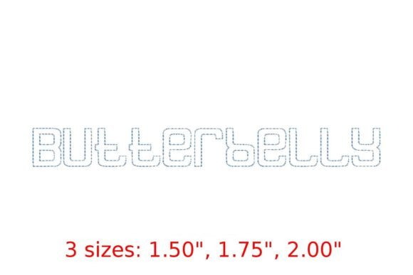Download Butterbelly Bean Stitch Outline Font - Font Collection