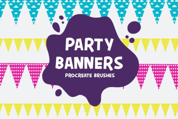 Download Party Banners Procreate Brushes - Brushes Collection