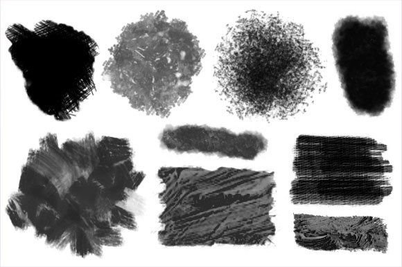 Download 8 Oil Paint Brushes for Digital Painting - Brushes Collection