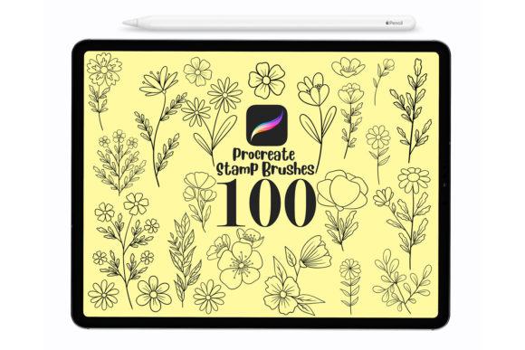 Download 100 Botanical Brushes - Brushes Collection