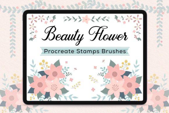 Download Procreate Stamp Brushes - Beauty Flower - Brushes Collection