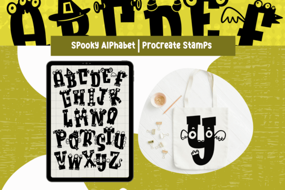 Download Procreate Brushes Monster Alphabet - Brushes Collection