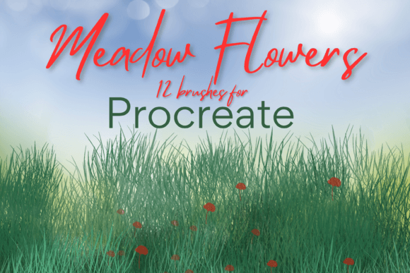Download Procreate Meadow Flower Brushes X 12 - Brushes Collection