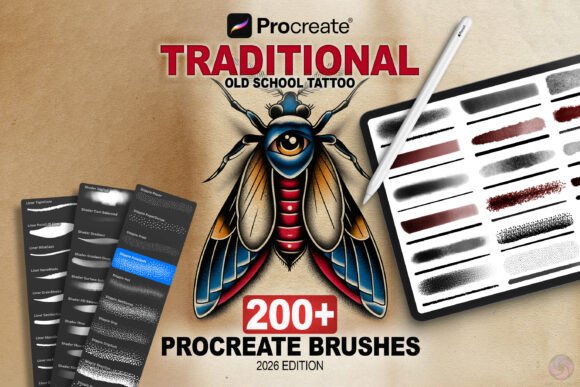 Download Procreate Brushes Traditional Tattoo - Brushes Collection