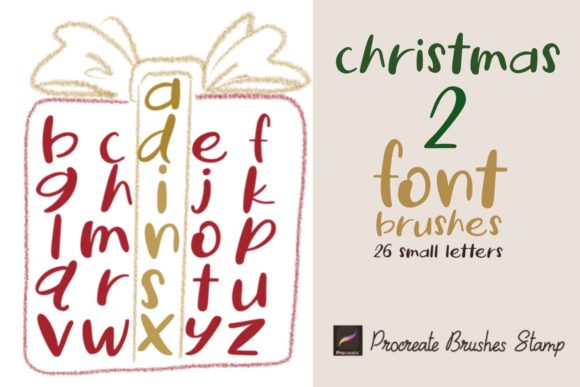 Download Procreate Brushes Stamp Christmas 2 Font - Font Collection