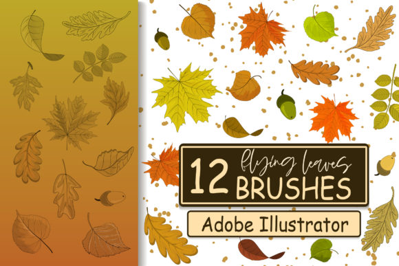 Download Flying Leaves Brushes - Brushes Collection