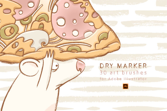 Download Dry Marker Brushes for Illustrator - Brushes Collection