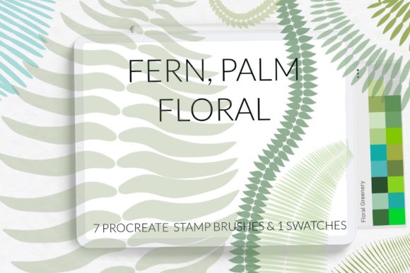 Download Fern Palm Procreate Brushes Exotic Jungl - Brushes Collection