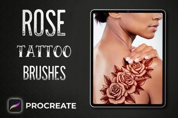 Download Rose Tattoo Brushes - Procreate - Brushes Collection