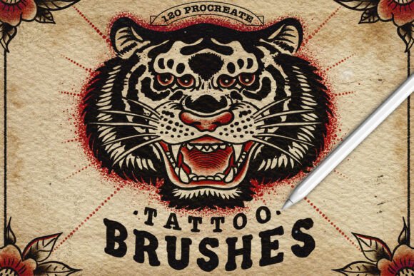 Download 120 Tattoo Procreate Brushes - Brushes Collection