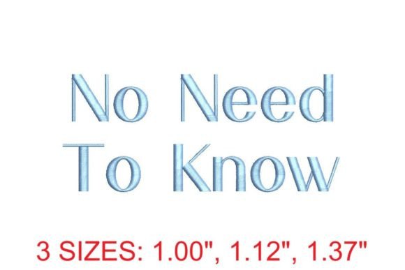 Download No Need to Know Font - Font Collection