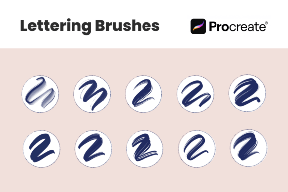 Download 10 Lettering Brushes for Procreate App - Brushes Collection