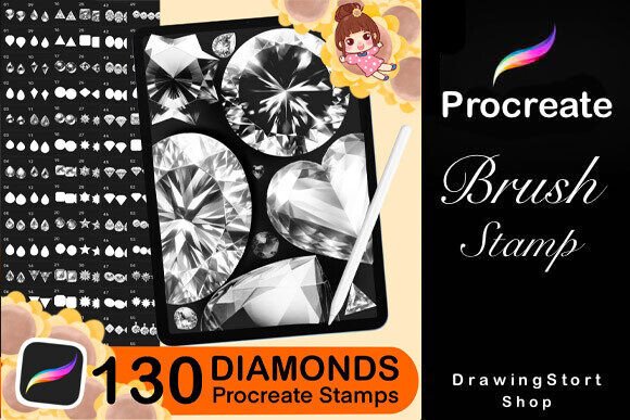 Download 130 Procreate Diamonds Brushes - Brushes Collection