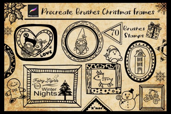 Download Procreate Brushes Christmas Frames - Brushes Collection