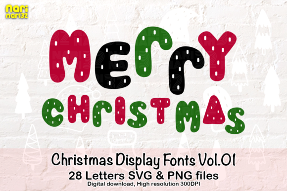 Download Christmas Display Fonts Vol.01 - Font Collection