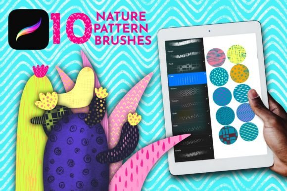 Download Procreate Pattern Brushes, Repeat Stamps - Brushes Collection