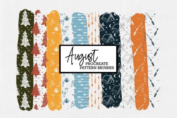 Download Camping Procreate Pattern Brushes | Augu - Brushes Collection