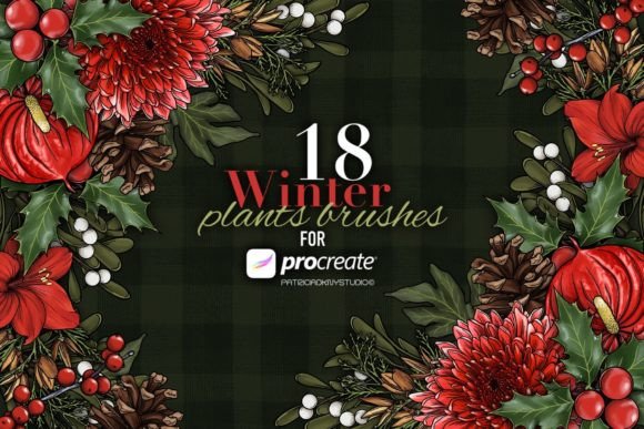 Download Procreate Winter Plant Brushes - Brushes Collection