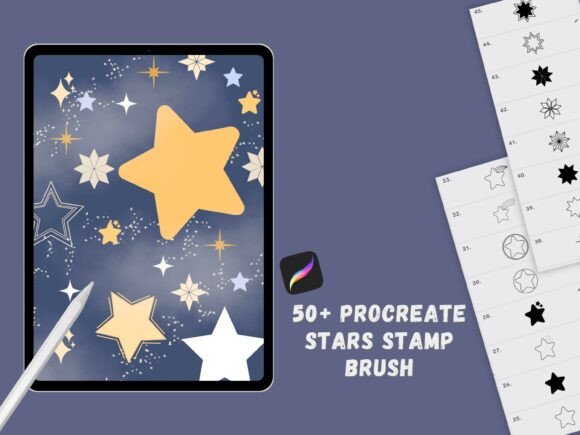 Download Procreate Star Stamps Brushes - Brushes Collection