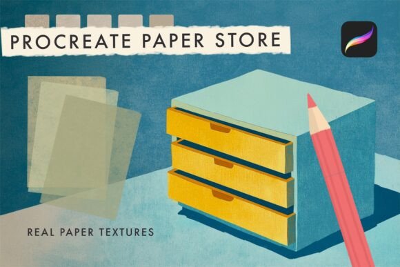 Download Paper Store - Procreate Texture Brushes - Texture brush Collection