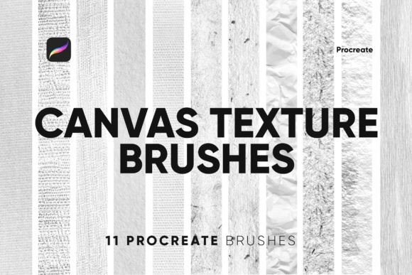 Download 10 Canvas Texture Brushes Procreate - Texture brush Collection