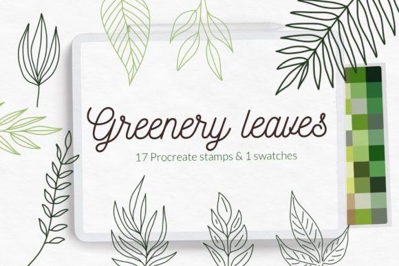 Download Greenery Leaves Stamps Brushes - Brushes Collection