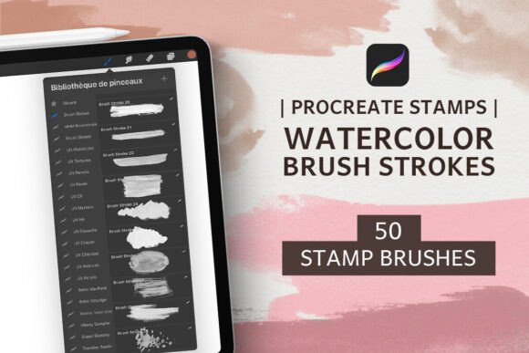 Download 50 Procreate Brush Strokes Stamp Brushes - Brushes Collection