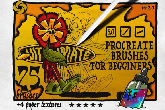 Download 25 Procreate Brushes for Beginners - Brushes Collection