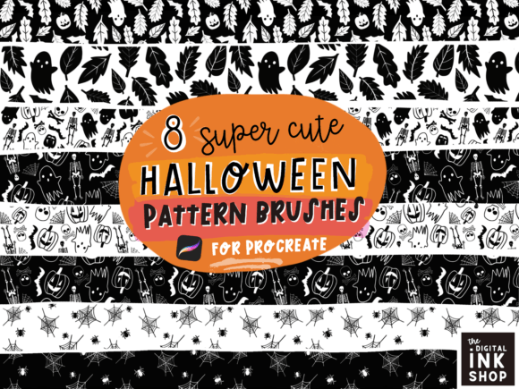 Download &nbsp;Halloween Procreate Pattern Brushes - Brushes Collection