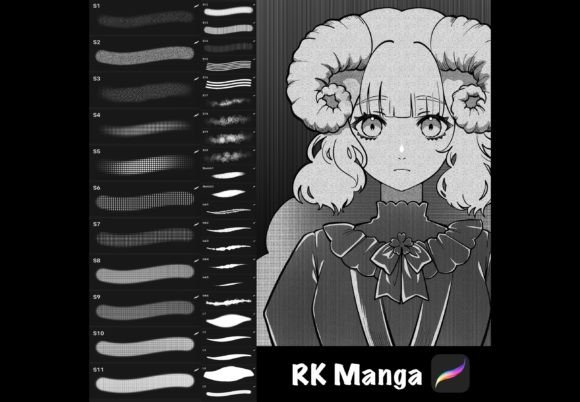 Download Manga Brushes Pack for Procreate - Brushes Collection