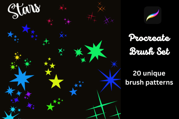 Download Stars - 20 Procreate Brushes - Brushes Collection