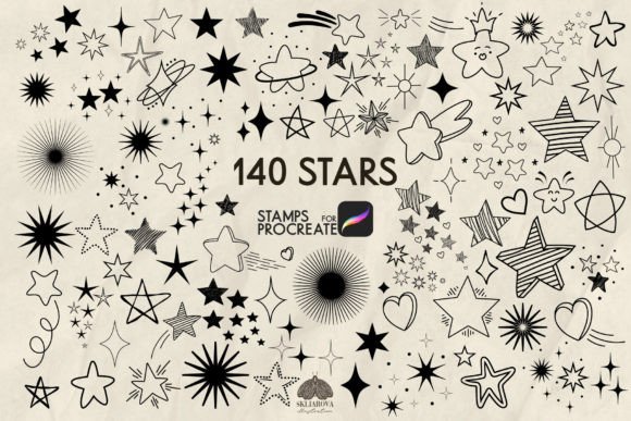 Download Stars Procreate Stamp Brushes - Brushes Collection