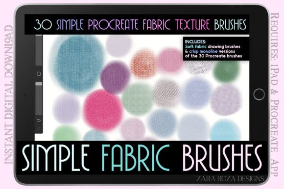 Download Procreate Fabric Texture Brush Pack - Texture brush Collection
