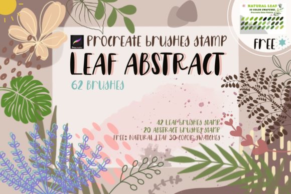Download Leaf Abstract Procreate Brushes Stamp - Brushes Collection