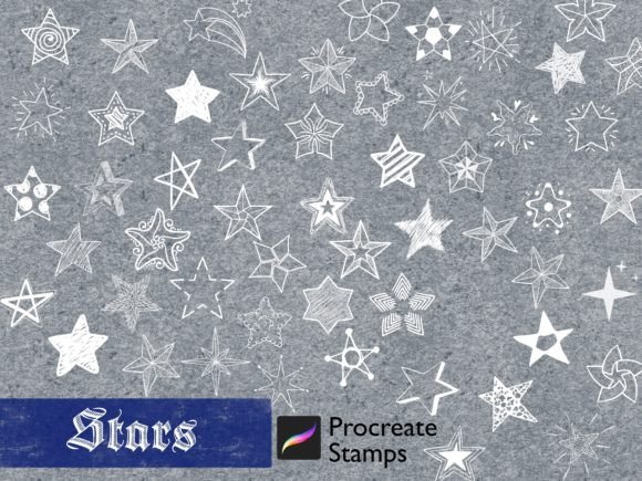 Download Procreate Stars Stamp Celestial Brushes - Brushes Collection