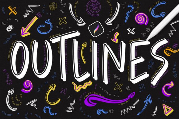 Download Outline Procreate Brushes - Brushes Collection