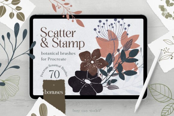 Download Botanical Procreate Stamp Brushes - Brushes Collection
