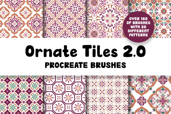Download Ornate Tiles 2.0 Procreate Brushes - Brushes Collection
