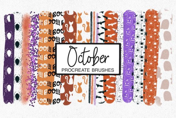 Download October Procreate Pattern Brushes - Brushes Collection