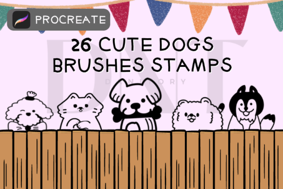 Download 26 Cute Dogs Brushes Stamps - Brushes Collection