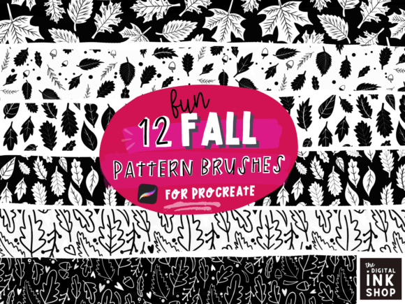 Download 12 Fall Pattern Procreate Brushes - Brushes Collection