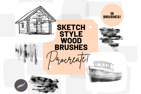 Download Procreate Wood Sketch Brushes X 18 - Brushes Collection