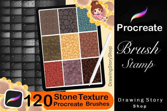 Download 120 Procreate Stone Textures Brushes - Brushes Collection