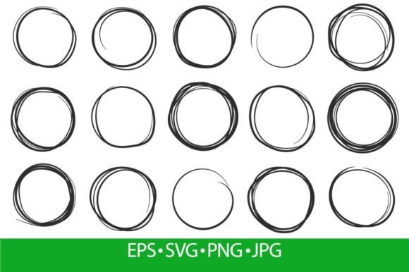 Download Hand Drawn Circles, Circular Brushes - Brushes Collection