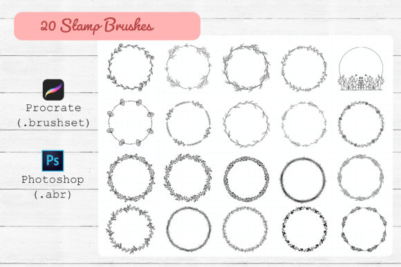 Download Procreate and Photoshop Stamp Brushes. - Brushes Collection