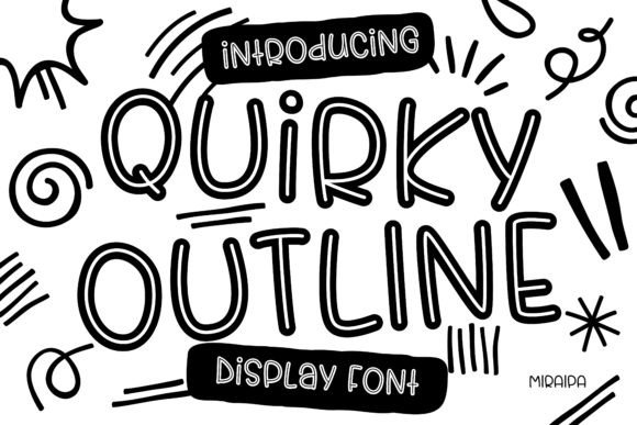 Download Quirky Outline Font - Font Collection