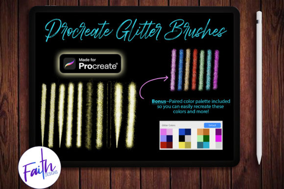 Download Procreate Glitter Brushes, Color Palette - Brushes Collection