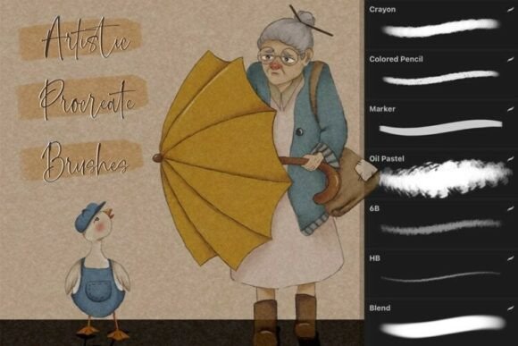 Download Procreate Artistic Brushes and Textured - Brushes Collection